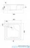 Schedpol Brodzik kwadratowy z siedziskiem Dante 80x80x41 3.032